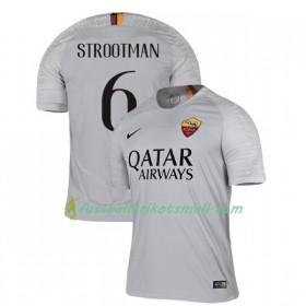 Fußballtrikots AS Rom Strootman 6 2018-2019 Kurzarm Auswärts-trikot kaufen